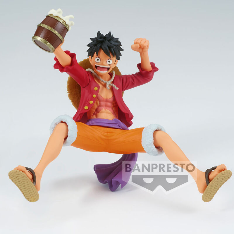 One Piece Figura Monkey D. Luffy "È un banchetto!!" 9 cm Banpresto