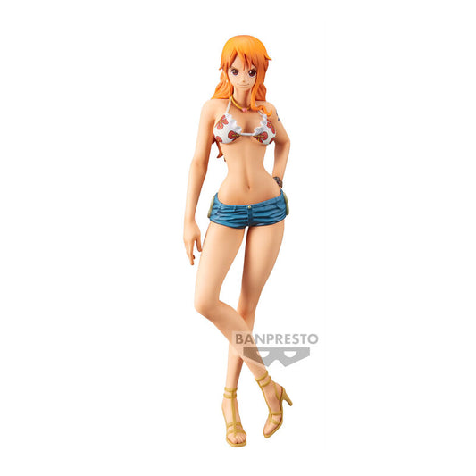 One Piece Figura Nami in Costume Grandista Nero 28 cm Banpresto