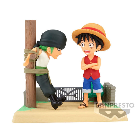 One Piece Log Stories Monkey D Luffy & Roronoa Zoro Figura 7cm Banpresto