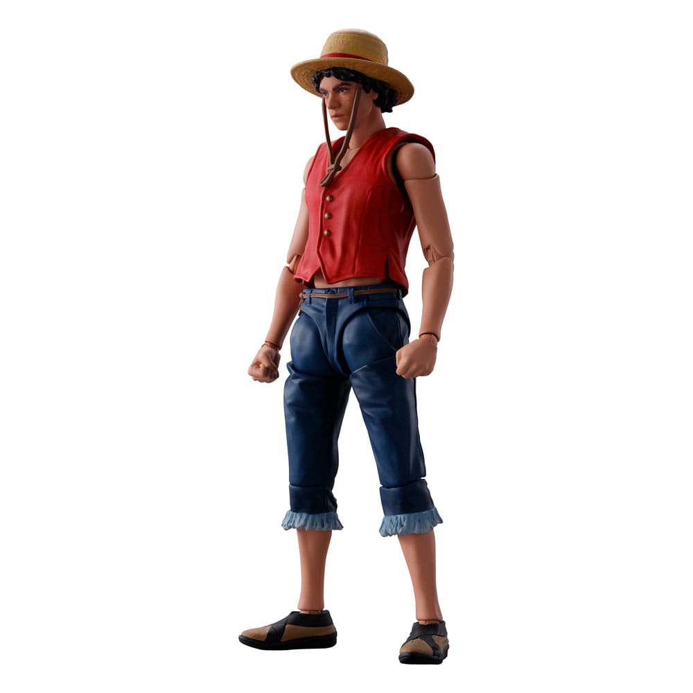 One Piece S.h. Figuarts Action Figura Monkey D. Luffy (netflix) 14 Cm Bandai Tamashii Nations