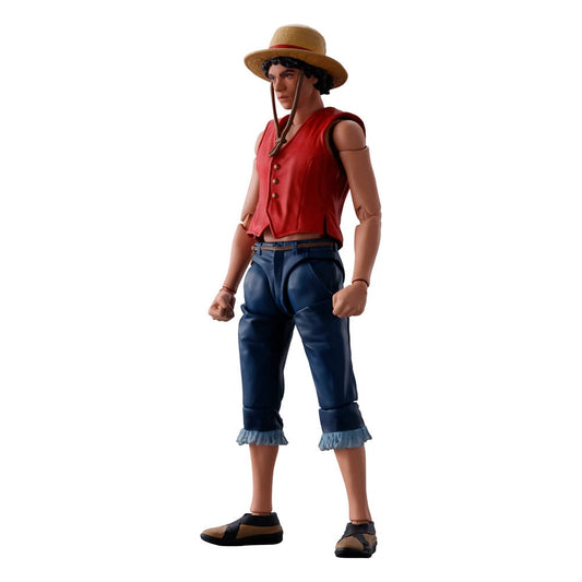 One Piece S.h. Figuarts Action Figura Monkey D. Luffy (netflix) 14 Cm Bandai Tamashii Nations