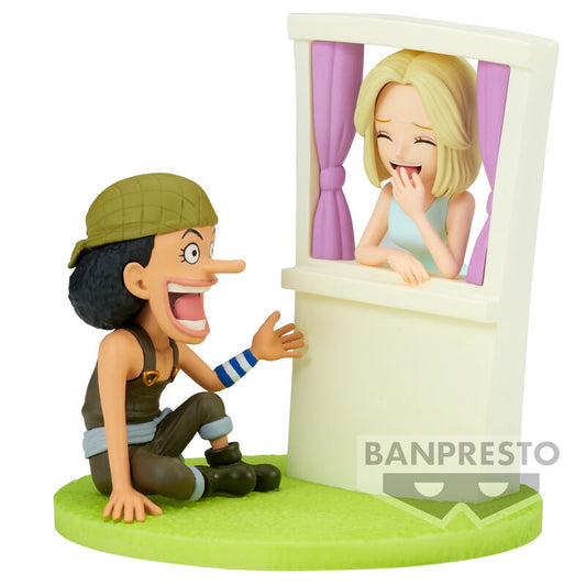 One Piece Usopp & Kaya Log Stories Figura 7cm Banpresto