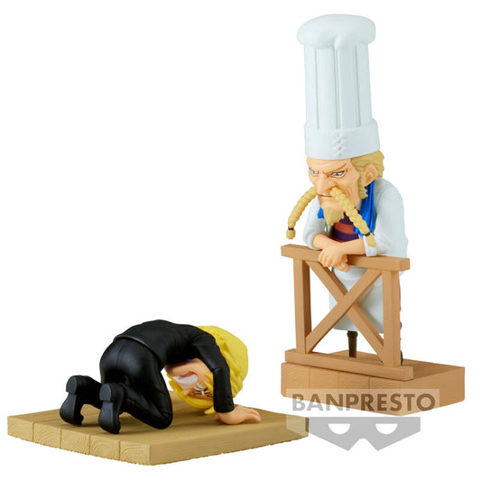 One Piece Wcf Log Series Sanji & Zeff 2 World Collectable Figura 8cm Banpresto