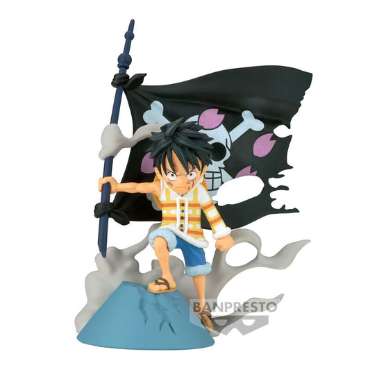 One Piece Wcf Log Stories Monkey D Luffy Figura 8cm Banpresto