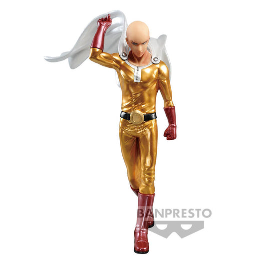 One Punch Man Metalic Color Saitama Metalic Figura 20cm Banpresto