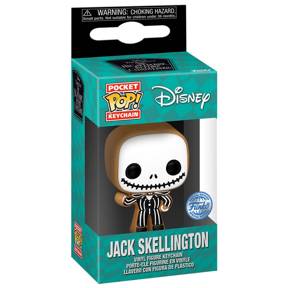 Pocket Pop Portachiavi Disney Nightmare Before Christmas Jack Skellington Gingerbread Esclusiva Funko