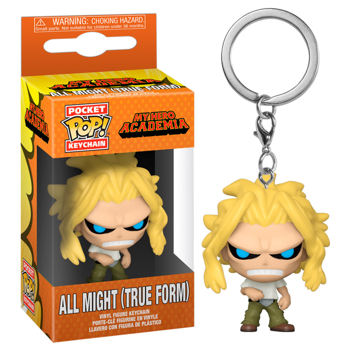 Pocket Pop Portachiavi My Hero Academia All Might Weakened State Funko