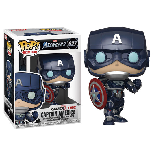 Pop Figura Marvel Avengers Game Captain America Stark Tech Suit Funko