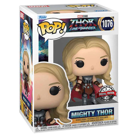 Pop Figura Marvel Thor Love E Thunder Mighty Thor 9cm Esclusiva Funko