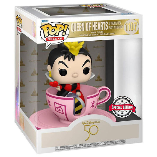 Pop Figura Walt Disney World 50th Queen Of Hearts In Tecup Esclusiva Funko