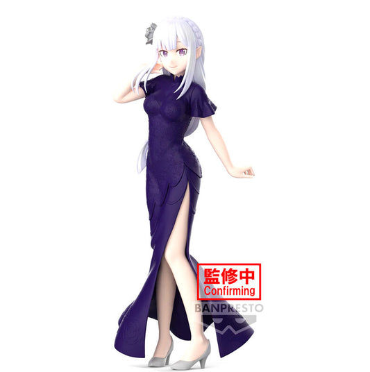 Re:zero Starting Life In Another World Glitter & Glamours Emilia Figura 24cm Banpresto