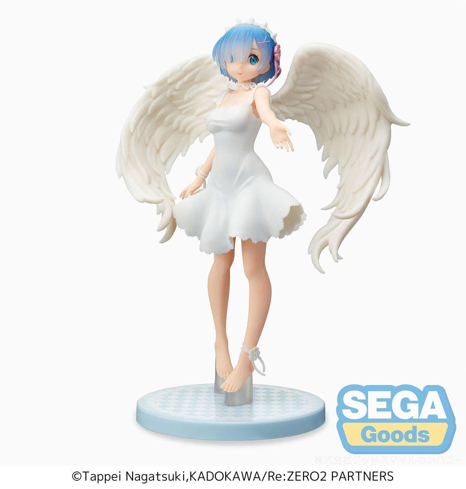 Re: Zero Starting Life In Another World Spm Pvc Statua Rem Demon Angel Ver. 21 Cm Sega