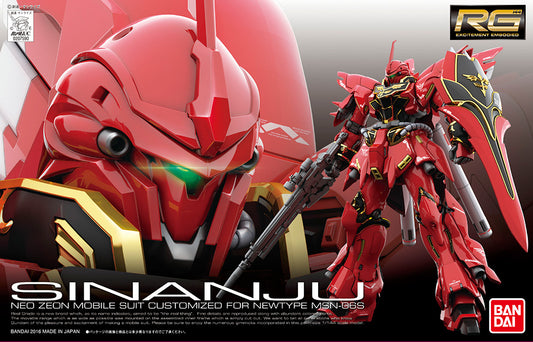 Gundam REAL GRADE RG Model Kit Sinanju Msn-06s Scala 1/144 15 cm Bandai