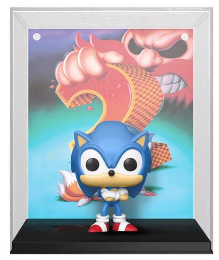 Sonic The Hedgehog 2 Pop! Game Cover Vinile Figura Sonic Heo Esclusiva 9 Cm Funko