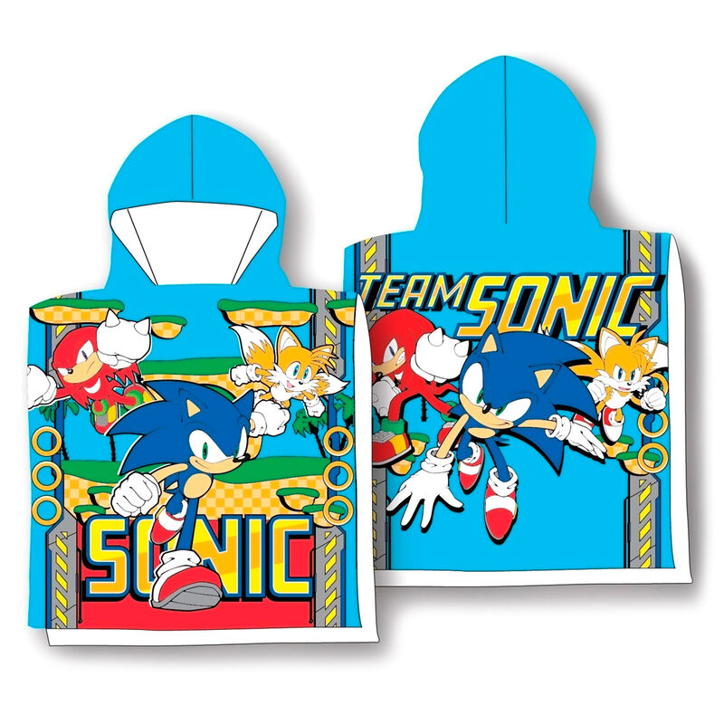 Sonic The Hedgehog Microfibre Poncho Asciugamano Sega