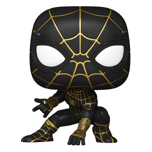 Spider-man: No Way Home Pop! Vinile Figura Spider-man black & Gold Suit 9 Cm Funko