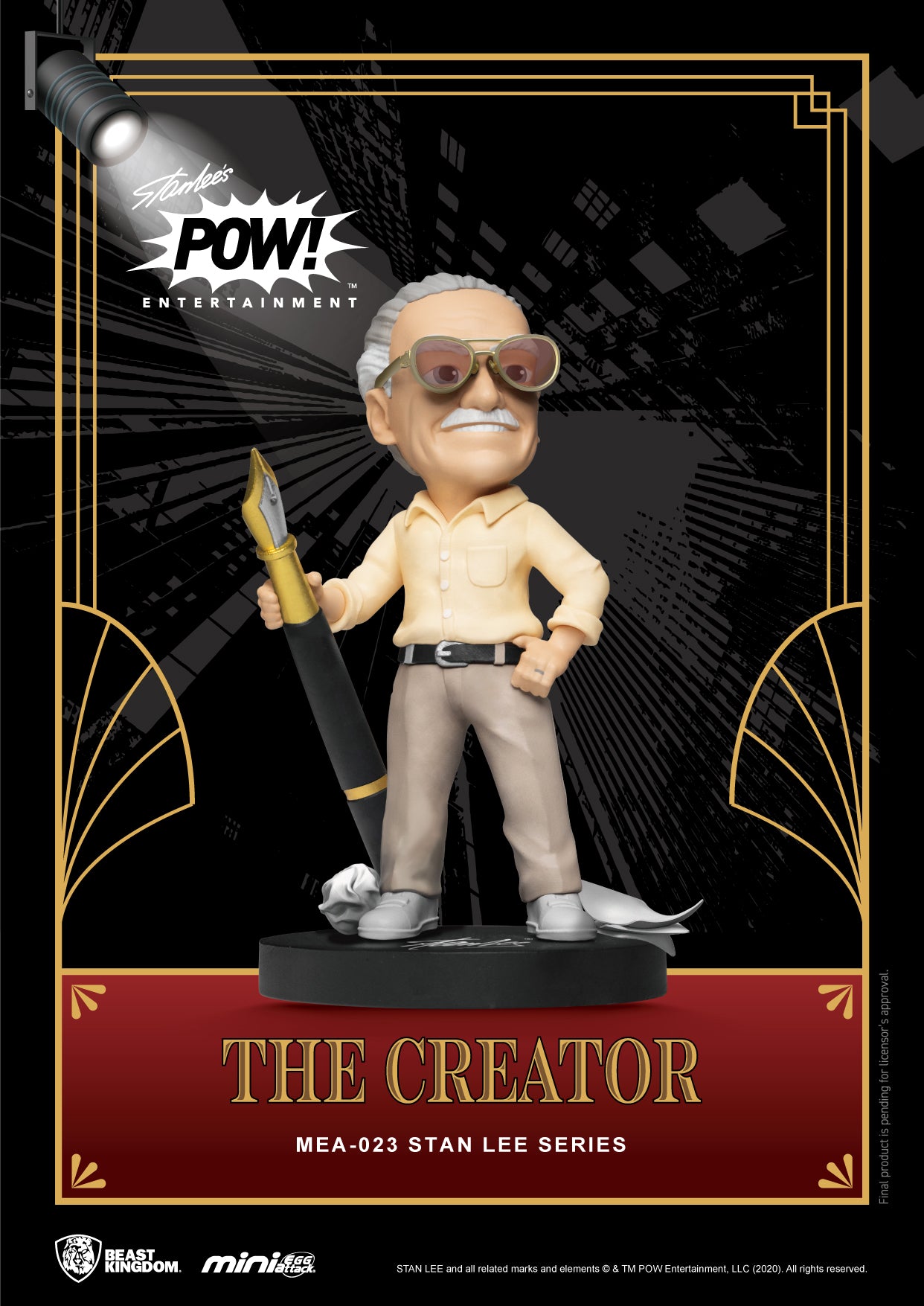 Stan Lee Mini Uova The Creator Fig Statua Beast Kingdom