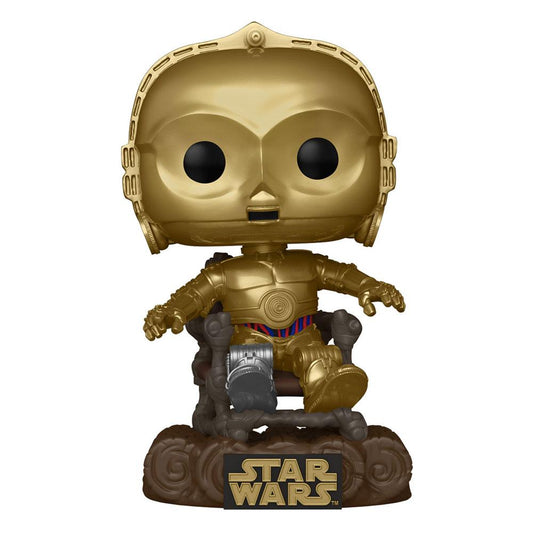 Star Wars 40th Anniversary Pop! Figura Vinile C-3po 9 Cm Funko Scatola Rovinata