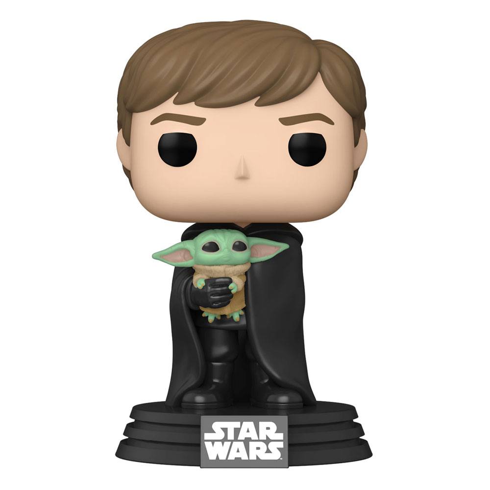 Star Wars The Mandalorian  Pop! Tv Vinile Figura Luke Con Bambino 9 Cm Funko