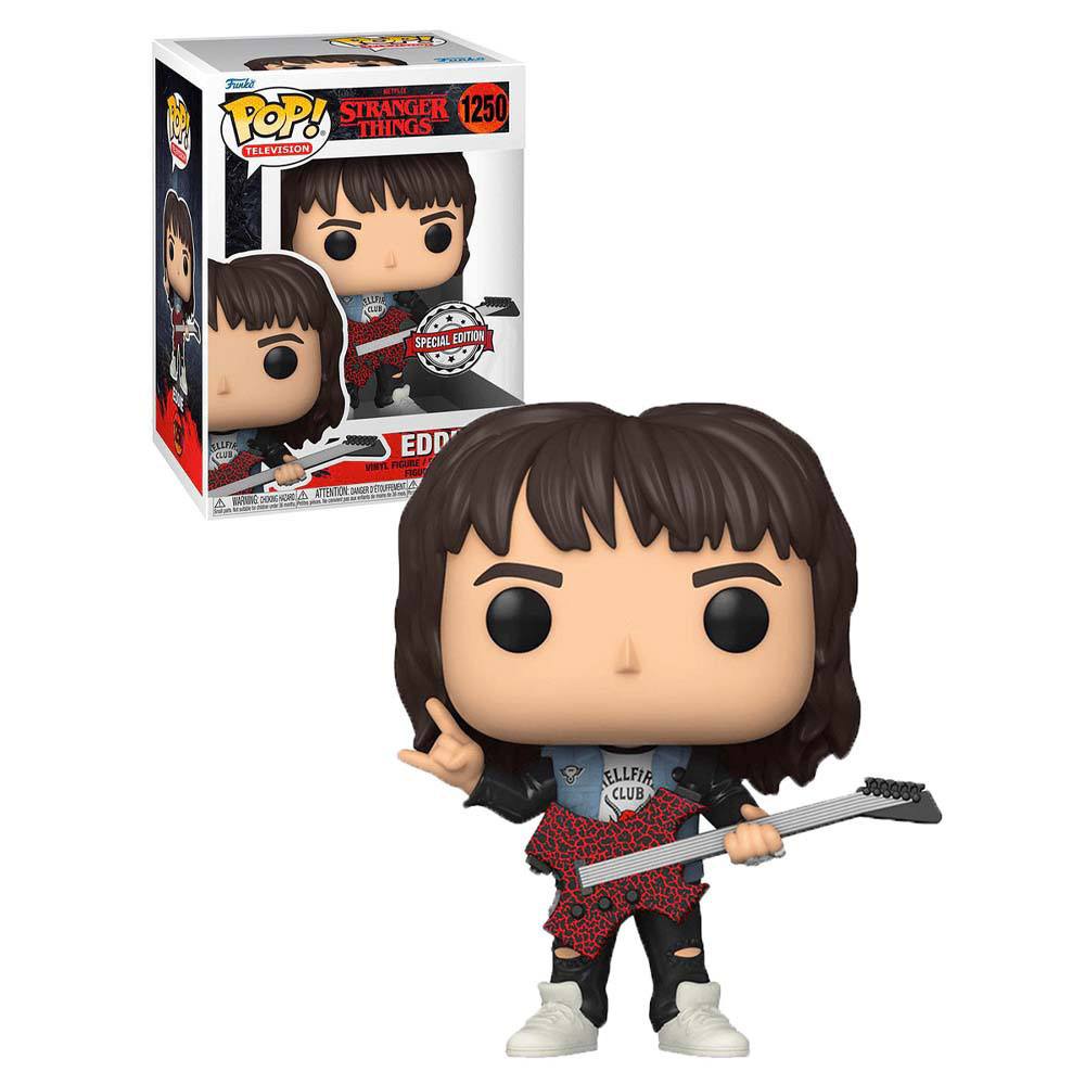 Stranger Things Pop! Tv Vinile Figura Eddie Con Guitar Special Edition 9 Cm Funko