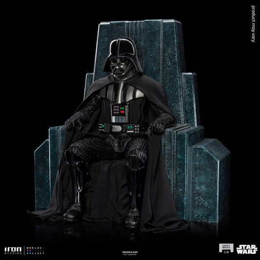 Sw Darth Vader On Throne 1/4 Statua Statua Iron Studios