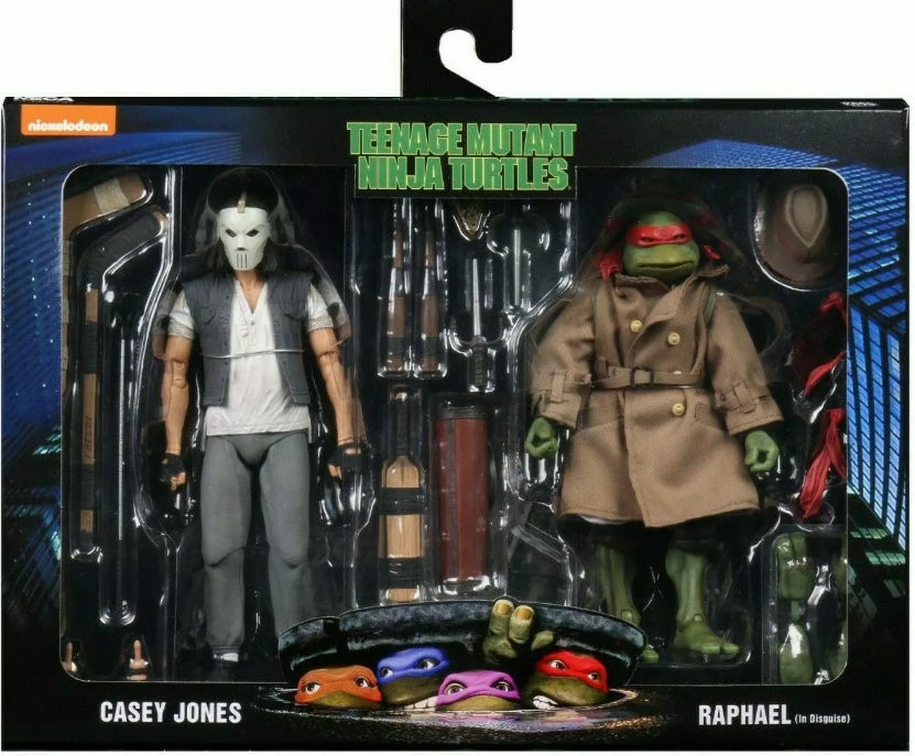 Tartarughe Ninja Action Figure 2-Pack Casey Jones & Raffaello 18 Cm Neca