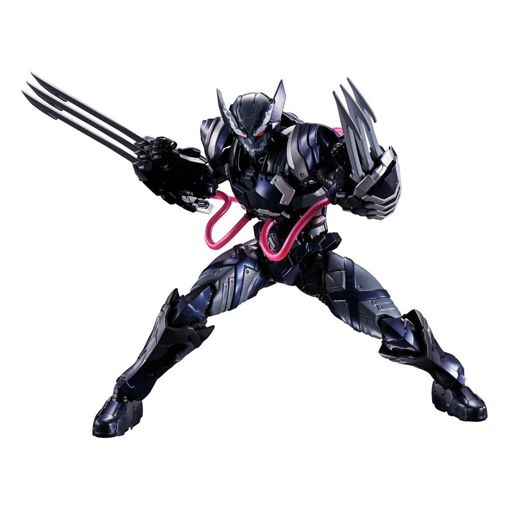 Tech-on Avengers S.h. Figuarts Action Figura Venom Symbiote Wolverine 16 Cm Bandai Tamashii Nations