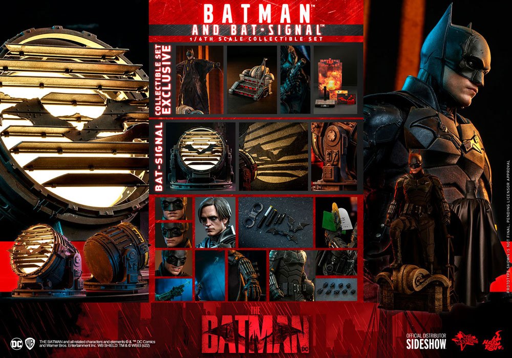 The Batman Movie Masterpiece Action Figura 1/6 Batman Con Bat-signal 31 Cm Hot Toys