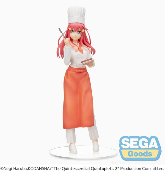 The Quintessential Quintuplets 2 Spm Pvc Statua Itsuki Nakano Cook Ver. 23 Cm Sega