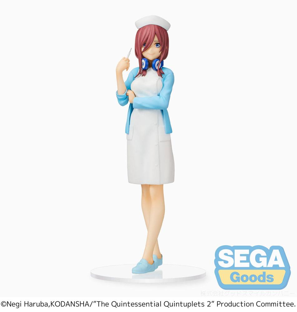 The Quintessential Quintuplets 2 Spm Pvc Statua Miku Nakano Nurse Ver. 21 Cm Sega