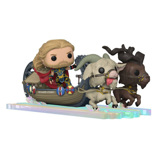 Thor: Love & Thunder Pop! Rides Super Deluxe Vinile Figura Thor & Goat Boat 13 Cm Funko