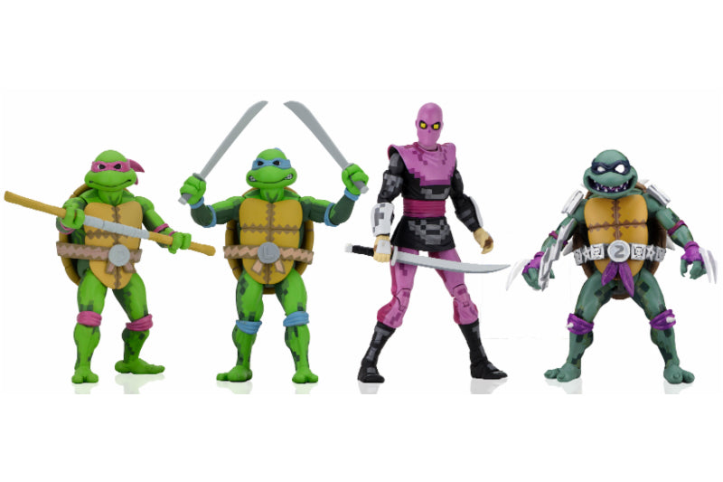 Tmnt Turtles In Time Series 1 Set (4) Action Figura Neca