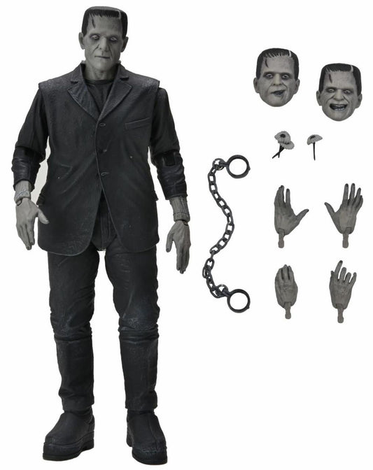 Um Ult Frankenstein Monster B/w Af Action Figura Neca 18cm