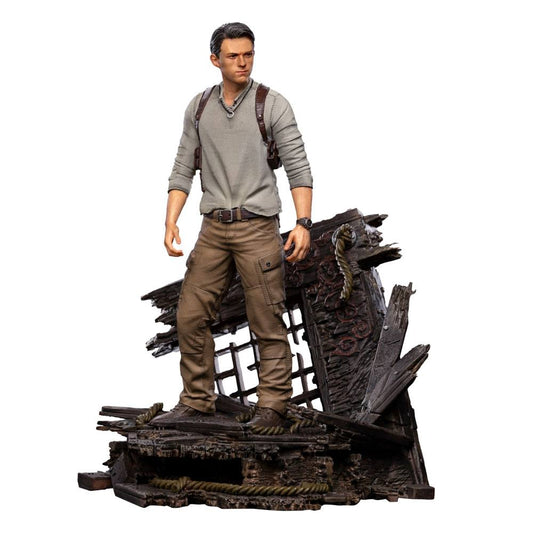 Uncharted Movie Deluxe Art Scale Statua 1/10 Nathan Drake 22 Cm Iron Studios