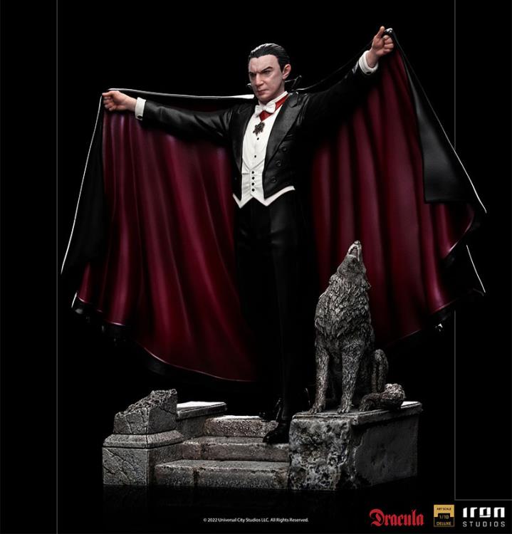 UNIVERSAL MONSTERS DRACULA 1/10 DLX STAT STATUA IRON STUDIOS