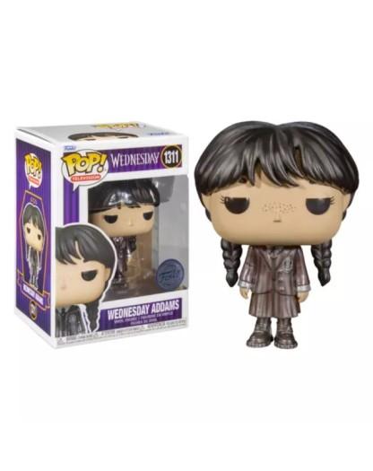 Wednesday Pop! Tv Vinile Figura Mercoledì Addams 9 Cm Funko Metallico