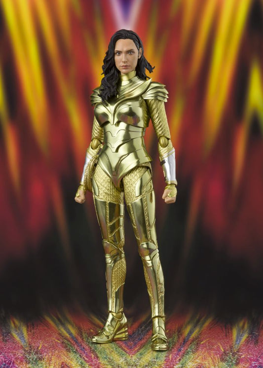 Ww84 Wonder Woman Golden Armor Shf Action Figura Bandai