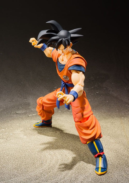 DRAGON BALL Z EARTH S.H FIGUARTS FIGURA SON GOKU 14 CM BANDAI