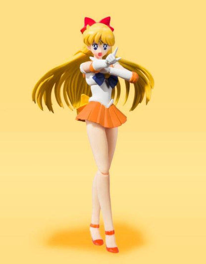 BANDAI SAILOR VENUS SAILOR MOON S.H. FIGUARTS ANIMATION COLOR EDITION ACTION FIGURE 14 CM