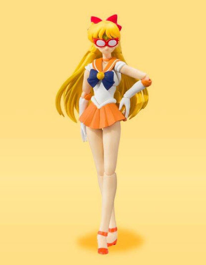 BANDAI SAILOR VENUS SAILOR MOON S.H. FIGUARTS ANIMATION COLOR EDITION ACTION FIGURE 14 CM