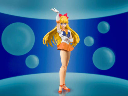 BANDAI SAILOR VENUS SAILOR MOON S.H. FIGUARTS ANIMATION COLOR EDITION ACTION FIGURE 14 CM