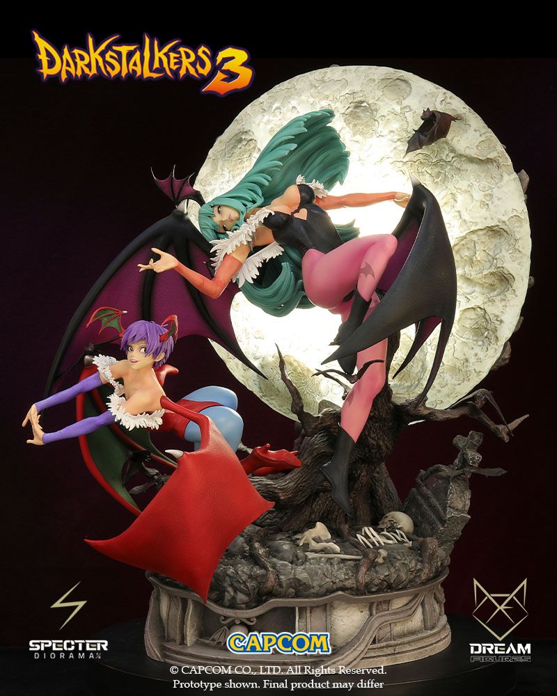 Darkstalkers 3 Specter Diorama 1/6 Morrigan & Lilith 47 cm